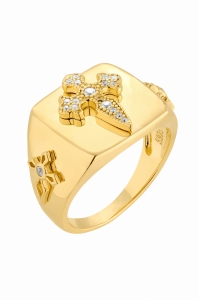 Pierścionek Gothic Signet Gold