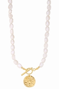 Naszyjnik Pearls with Coin Gold