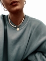 Naszyjnik Pearls with Coin Gold