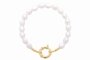 Bransoletka Pearls Locket Gold