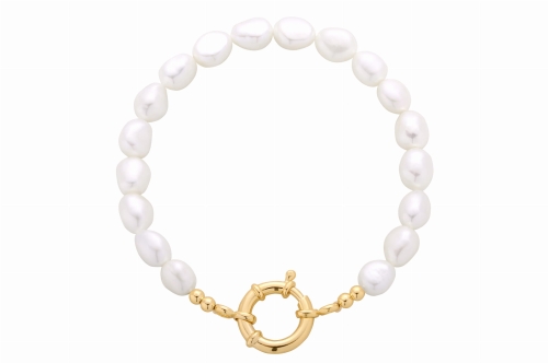 Bransoletka Pearls Locket Gold