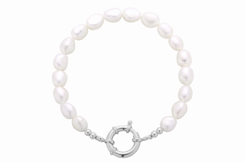 Bransoletka Pearls Locket Silver