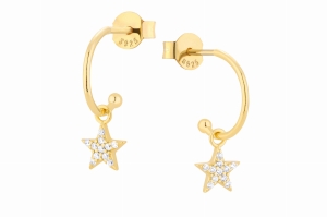 Tiny Star Gold Earrings