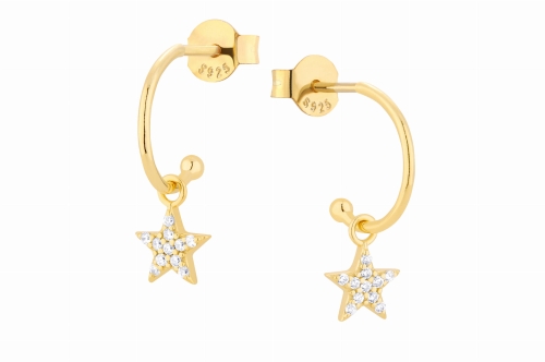 Kolczyki Tiny Star