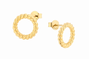 Ponytail Gold Earrings