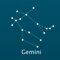 Naszyjnik Zodiac - bliźnięta