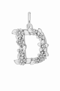 Zawieszka D Blossom Letter Silver