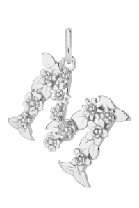 Zawieszka M Blossom Letter Silver