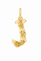 Zawieszka J Blossom Letter Gold