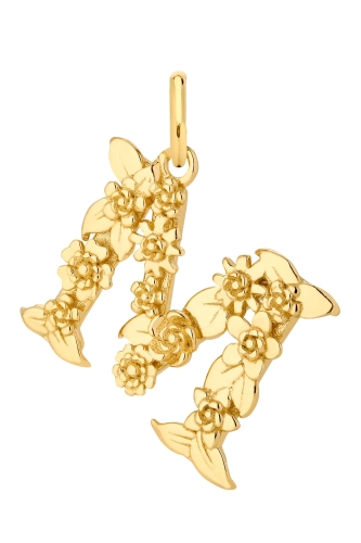 Zawieszka M Blossom Letter Gold