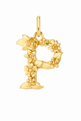 Zawieszka P Blossom Letter Gold