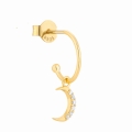 Kolczyki Tiny Moon Gold