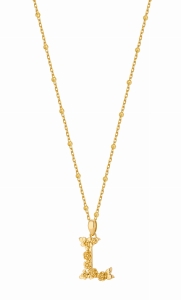 Naszyjnik L Blossom Letter Gold
