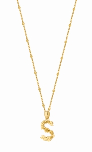 Naszyjnik S Blossom Letter Gold