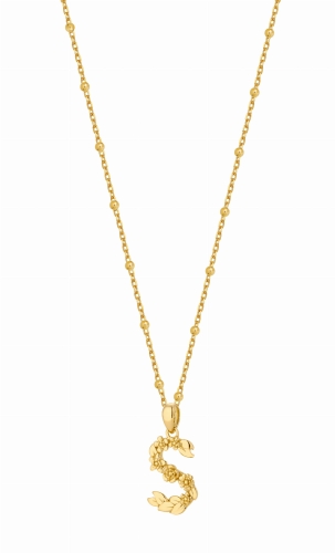 Naszyjnik S Blossom Letter Gold