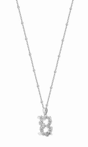 Naszyjnik B Blossom Letter Silver