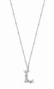Naszyjnik L Blossom Letter Silver