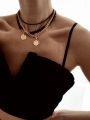 Choker Black Onyks Gold