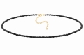 Choker Black Onyks Gold