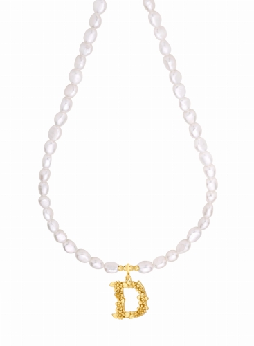 Naszyjnik Cocoa Letter D Gold