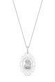Naszyjnik Lustrous Mary Silver