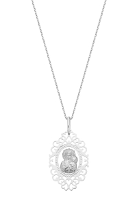 Naszyjnik Lustrous Mary Silver