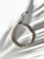 Bransoletka Anklet Pearls Gold