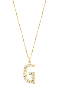 Naszyjnik G Sparkle Letter Gold