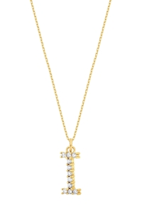 Naszyjnik I Sparkle Letter Gold 