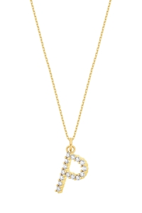 Naszyjnik P Sparkle Letter Gold 