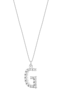 Naszyjnik G Sparkle Letter Silver 
