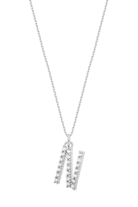 Naszyjnik N Sparkle Letter Silver 