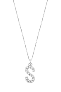 Naszyjnik S Sparkle Letter Silver 