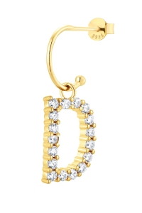 Kolczyk D Vanilla Letter Gold  