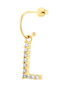 Kolczyk L Vanilla Letter Gold 