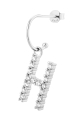Kolczyk Vanilla Letter Silver