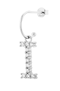 Kolczyk I Vanilla Letter Silver 