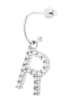 Kolczyk Vanilla Letter Silver