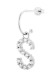 Kolczyk Vanilla Letter Silver