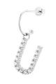 Kolczyk Vanilla Letter Silver