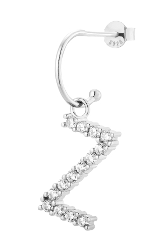 Kolczyk Vanilla Letter Silver