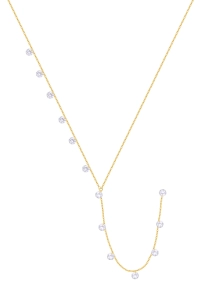 Naszyjnik Lariat Crystals Gold