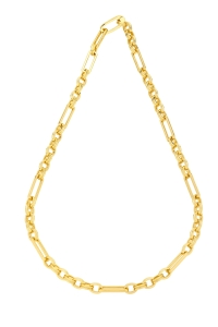 Ribbon Link Gold Necklace