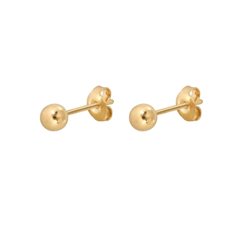 Kolczyki Simple Balls Gold (złoto próby 585)