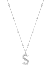 Naszyjnik S Blossom Letter Silver