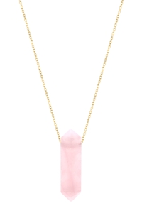 Naszyjnik Natural Quartz Gold
