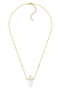 Naszyjnik Mood Crystal Gold 