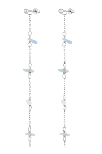 Kolczyki Joy Blue Silver