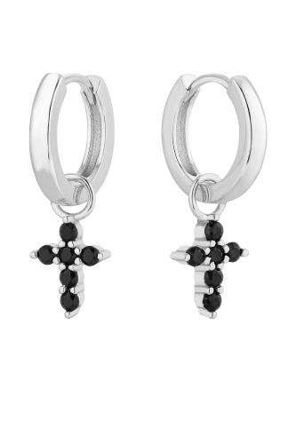Kolczyki Holy Black Silver