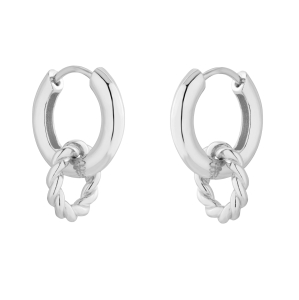 Braid Silver Earrings